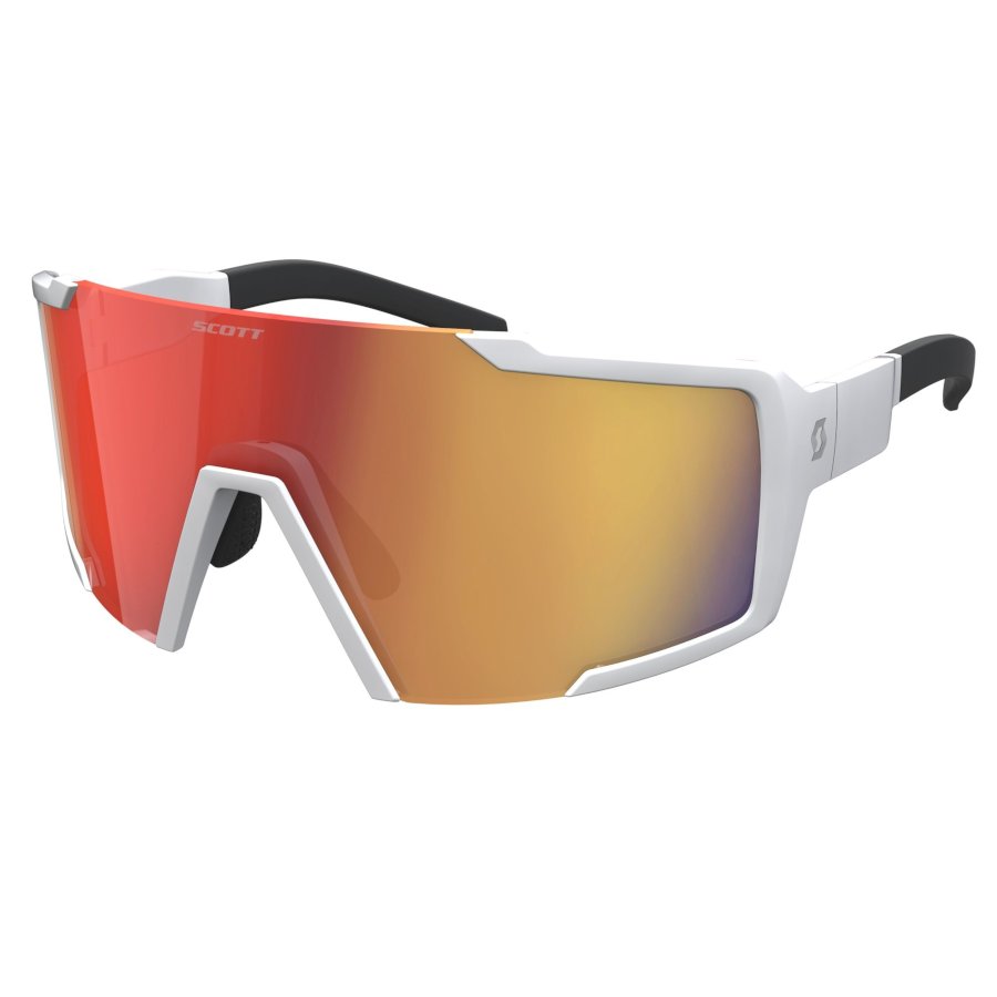 OCULOS DE SOL SCOTT - SHIELD - WHITE MATT/RED CHR